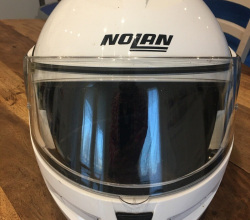 Casco moto Nolan Classic N-COM N103 modulare XXL bianco perla omologato