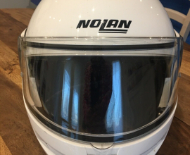 Casco moto Nolan Classic N-COM N103 modulare XXL bianco perla omologato
